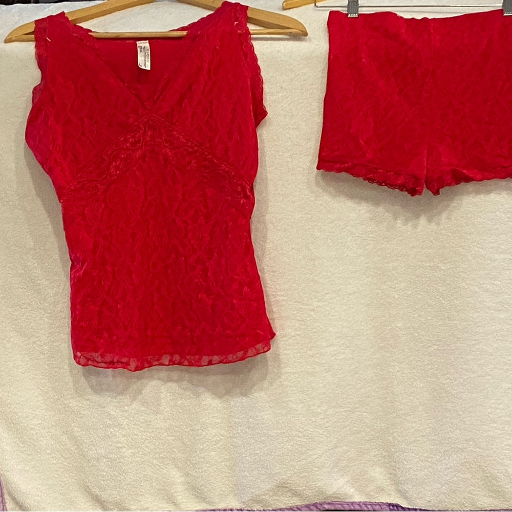 Flexees Red Shapewear Set